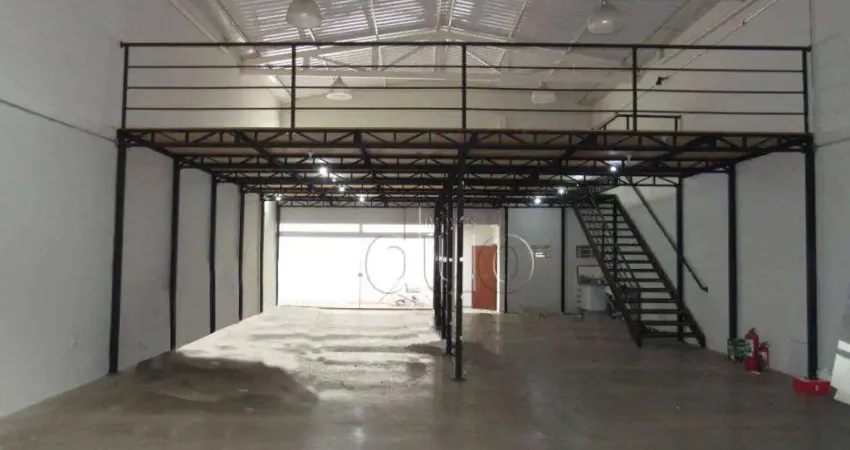 Barracão para alugar, 314 m² por R$ 5.186,48/mês - Vila Fátima - Piracicaba/SP