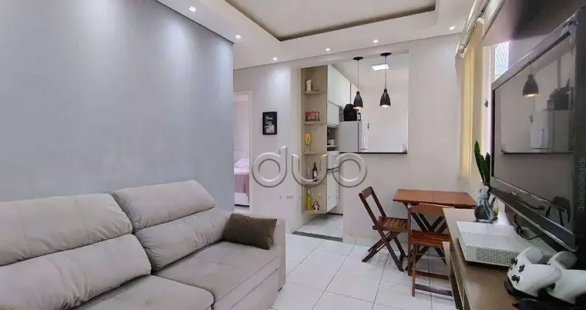 Apartamento com 2 dormitórios à venda, 46 m² por R$ 170.000,00 - Dois Córregos - Piracicaba/SP