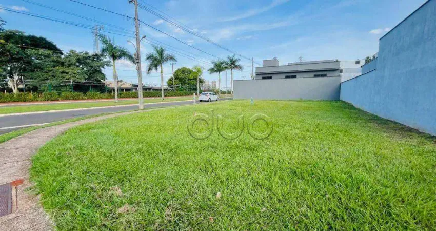 Terreno à venda, 332 m² por r$ 320.000,00 - condominio park unimep taquaral - piracicaba/sp