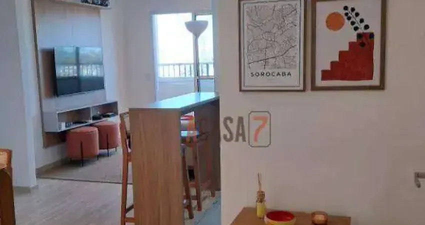 Apartamento mobiliado aluguel no condomínio jr. campolim - sorocaba - sp