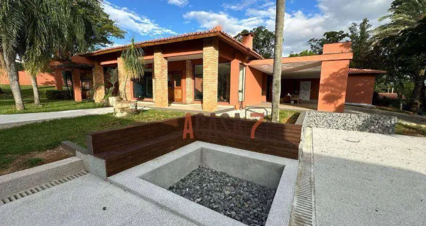 Casa com 3 dormitórios, 650 m² - venda por r$ 8.500.000,00 ou aluguel por r$ 40.427,00/mês - chácaras residenciais santa maria - votorantim/sp