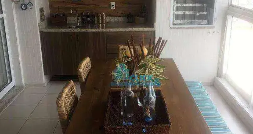 Apartamento - locação - varanda gourmet - 3 dormitorios (1 suite) - 2 vagas - ponta praia/santos