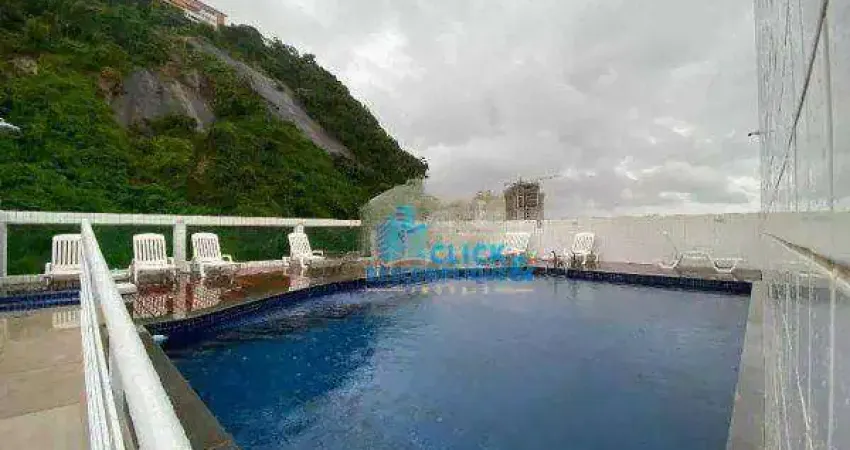 Apartamento com 1 dormitório à venda, 41 m² por r$ 360.000,00 - marapé - santos/sp