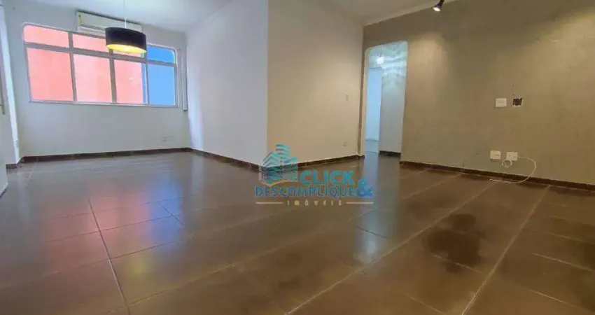 Apartamento - locação - 3 dormitórios - dependência completa- 01 vaga - boqueirão - santos