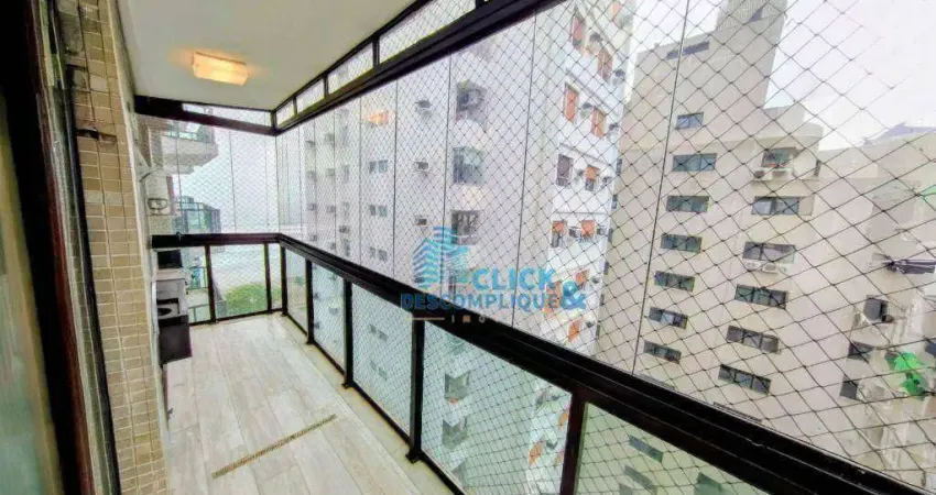 Apartamento - venda - varanda gourmet -3 dormitorios ( 2 suites) - frente mar - varanda - embaré - santos /sp