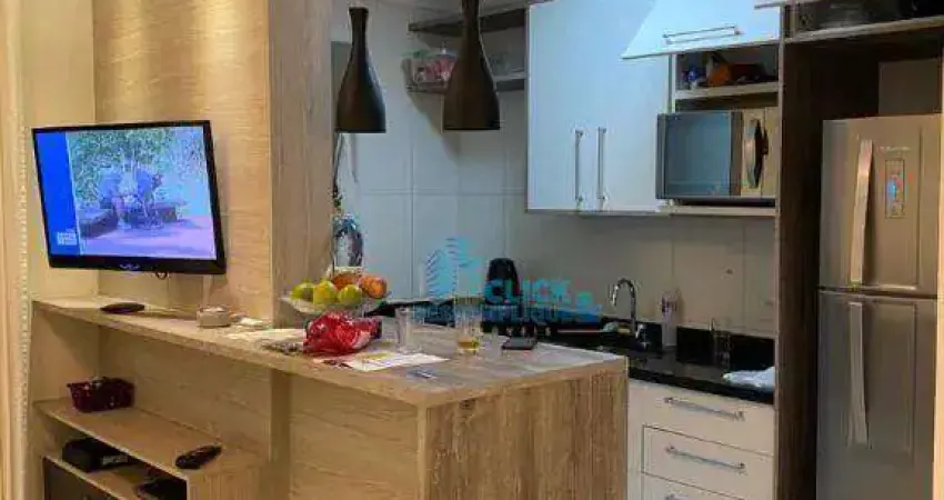 Apartamento - locação - condominio clube - 2 quartos - mobiliado - 1 vaga - marapé - santos/sp