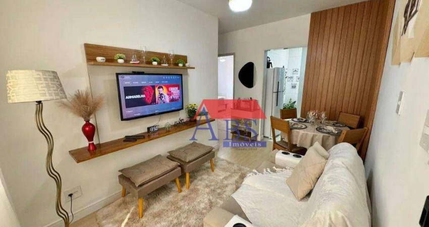 Apartamento com 2 dormitórios à venda, 55 m² por R$ 380.000,00 - Vila Guilhermina - Praia Grande/SP