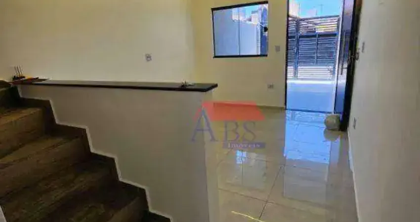 Sobrado com 3 dormitórios à venda, 98 m² por R$ 530.000 - Maracanã - Praia Grande/SP