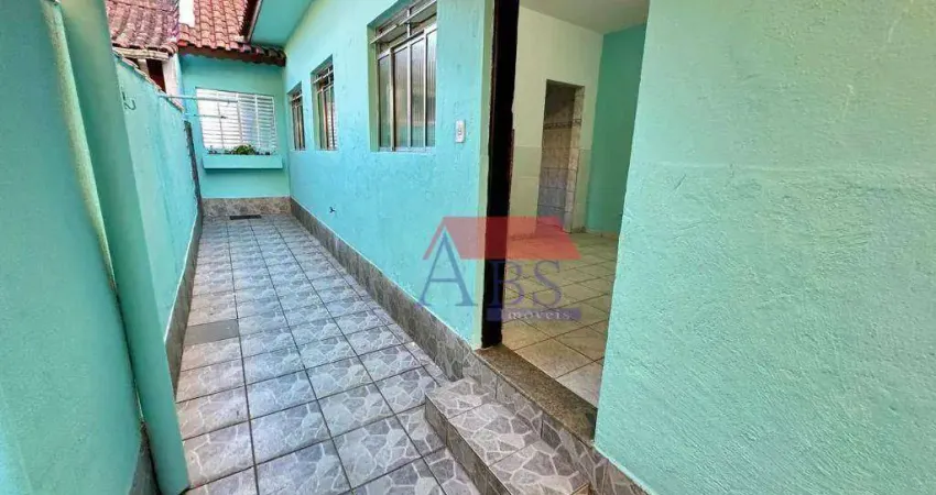 Casa com 2 dormitórios para alugar, 60 m² por r$ 900/mês - vila nova - cubatão/sp
