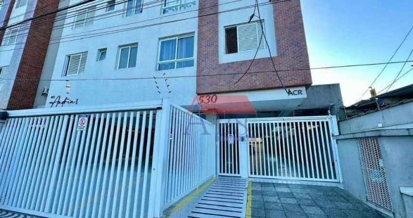 Apartamento com 1 dormitório para alugar, 45 m² por r$ 1.900/mês - vila nova - cubatão/sp