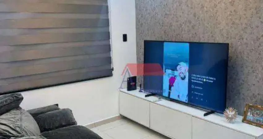 Apartamento com 2 dormitórios à venda, 52 m² por r$ 280.000 - jardim casqueiro - cubatão/sp