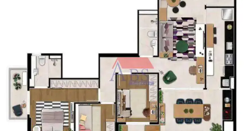 Apartamento com 3 dormitórios à venda, 120 m² por R$ 1.500.000,00 - Aparecida - Santos/SP