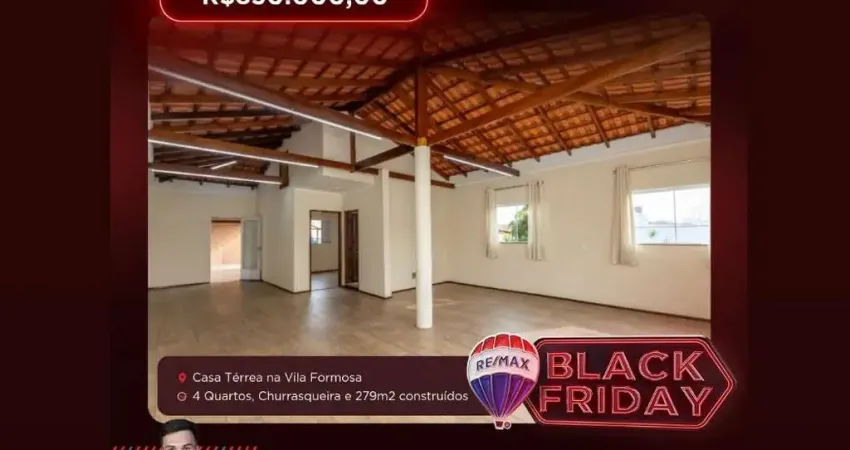 Casa tipo para venda em chácara belenzinho com 4 quartos, sendo 3 suítes, 279m²