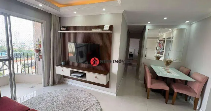 Apartamento com 3 dormitórios para alugar, 68 m² por r$ 3.666,00/mês - vila carrão - são paulo/sp