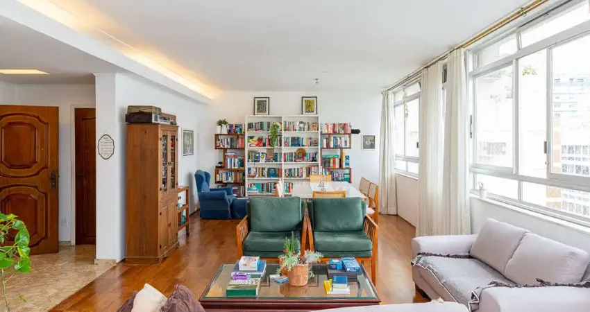 Versátil apartamento tipo para venda em higienópolis com 4 quartos, sendo 1 suíte, 254m²