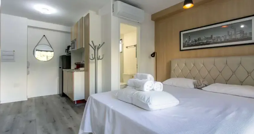 Espetacular studio para venda e locação em santo amaro com 1 quarto, 26m²