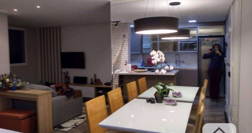 Apartamento com 1 dormitório para alugar, 57 m² por R$ 5.000,00/mês - Vila Gomes - São Paulo/SP