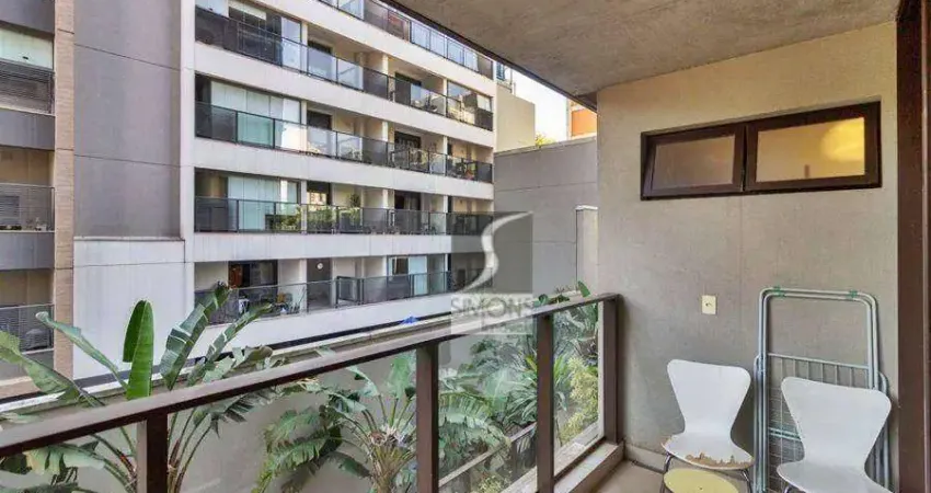 Apartamento com 1 dormitório à venda, 47 m² por r$ 745.000,00 - pinheiros - são paulo/sp