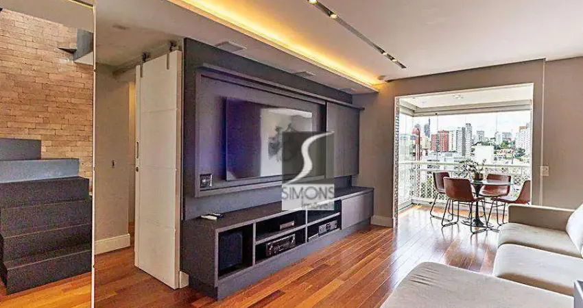 Cobertura com 1 dormitório à venda, 122 m² por r$ 2.200.000,00 - pinheiros - são paulo/sp