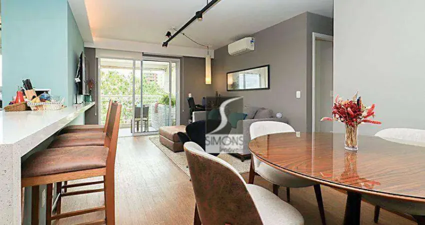 Apartamento com 2 dormitórios à venda, 78 m² por r$ 1.350.000,00 - alto de pinheiros - são paulo/sp