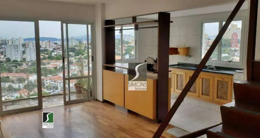 Cobertura com 2 dormitórios à venda, 160 m² por r$ 2.500.000,00 - alto de pinheiros - são paulo/sp
