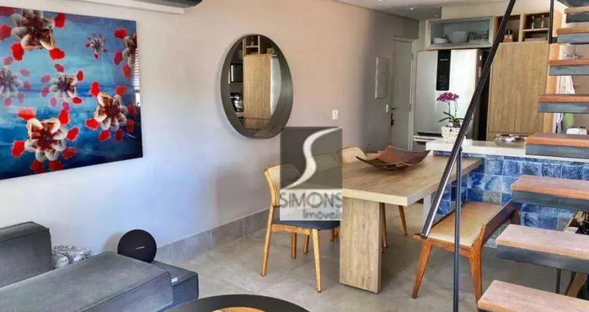 Apartamento duplex com 2 dormitórios à venda, 74 m² por r$ 1.500.000,00 - pinheiros - são paulo/sp