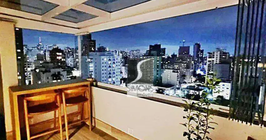 Cobertura com 2 dormitórios à venda, 100 m² por r$ 1.750.000,00 - pinheiros - são paulo/sp