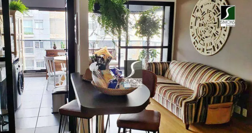 Apartamento com 1 dormitório à venda, 59 m² por r$ 1.119.000,00 - pinheiros - são paulo/sp