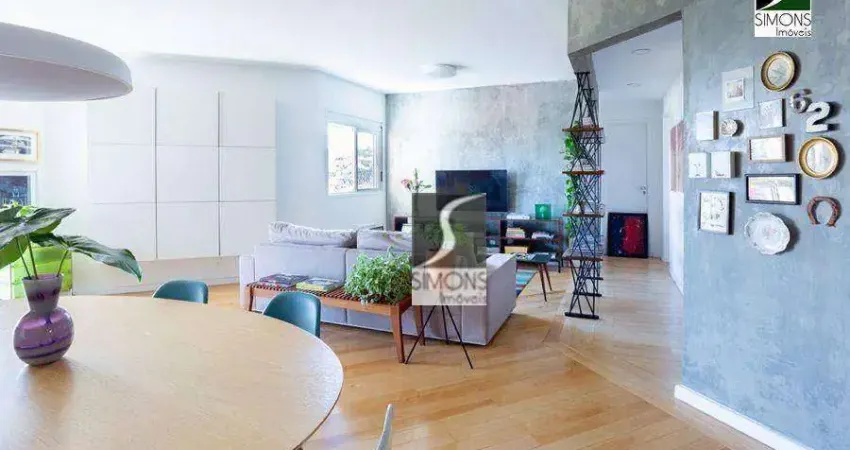 Apartamento com 3 dormitórios à venda, 132 m² por r$ 1.700.000,00 - vila madalena - são paulo/sp