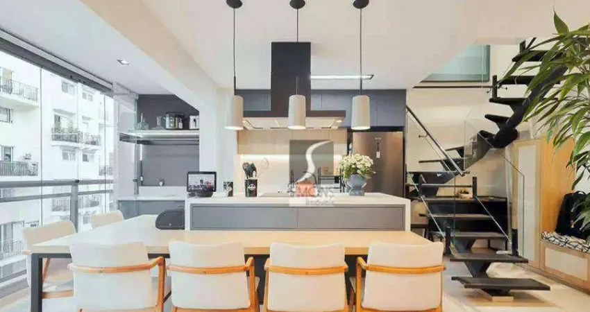 Cobertura com 2 dormitórios à venda, 97 m² por r$ 2.200.000,00 - vila madalena - são paulo/sp