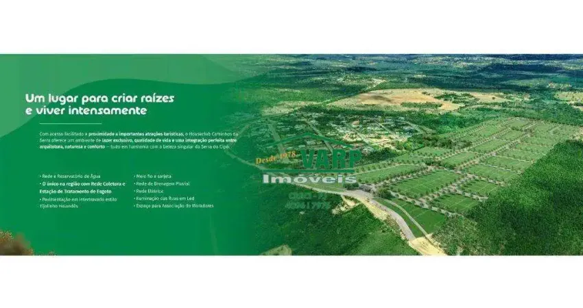 Terreno à venda, 600 m² por r$ 169.900,00 - serra do cipó - jaboticatubas/mg