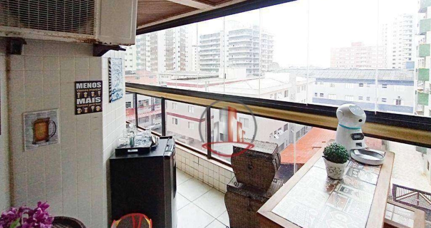 Apartamento com 3 dormitórios à venda, 120 m² por R$ 620.000,00 - Tupi - Praia Grande/SP