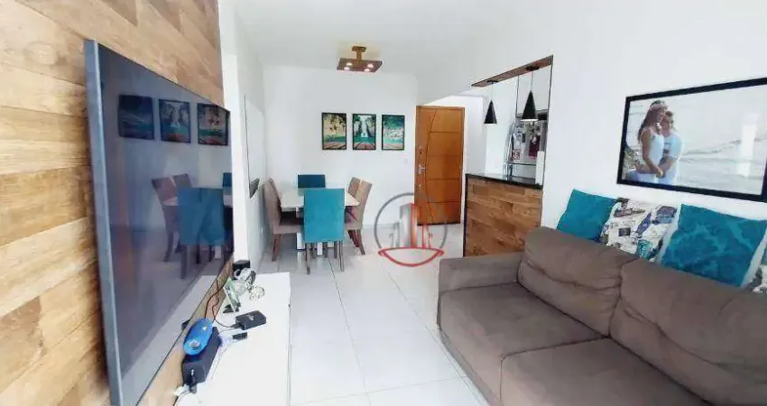 Apartamento com 2 dormitórios à venda, 65 m² por R$ 415.000,00 - Vila Guilhermina - Praia Grande/SP