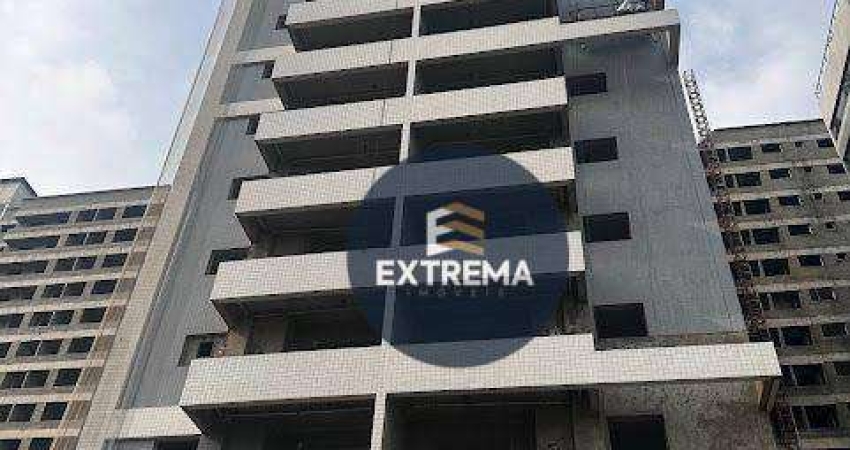 Apartamento Novo Vista para o mar , 50m da praia com 1 dormitório à venda, por R$ 339.000 - Caiçara - Praia Grande/SP