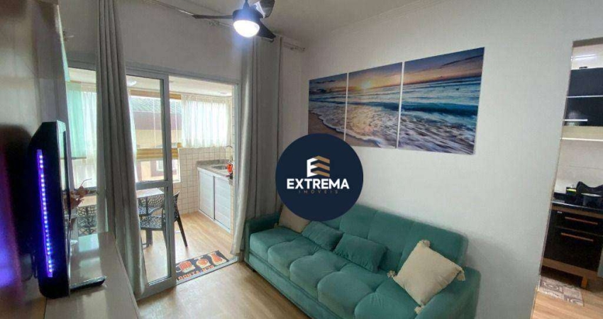 ?? Apartamento 1 Dormitório com Sacada Gourmet | Porteira Fechada | Praia Grande | 1 Quadra da Praia