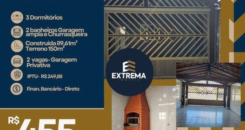 Casa com 3 dormitórios à venda, 89 m² por R$ 455.000,00 - Mirim - Praia Grande/SP