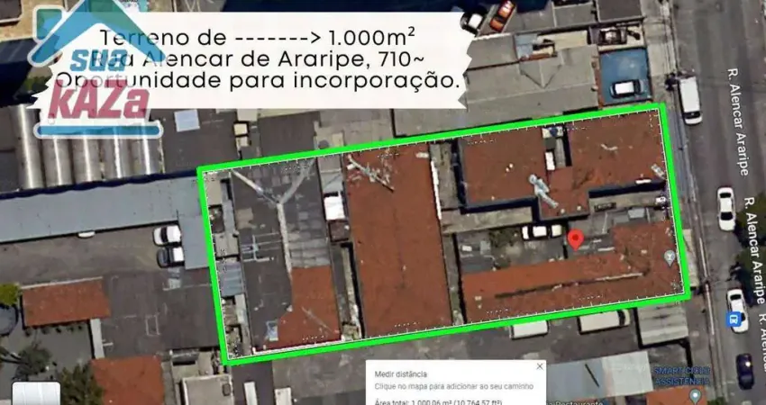 Terreno à venda, 1000 m² por R$ 2.950.000,00 - Sacomã - São Paulo/SP