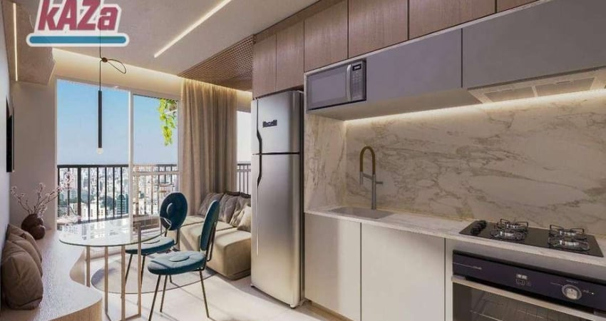 Apartamento com 2 dormitórios à venda, 34 m² por R$ 286.712,00 - Ipiranga - São Paulo/SP
