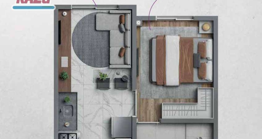 Apartamento com 1 dormitório à venda, 24 m² por R$ 252.000,00 - Vila Firmiano Pinto - São Paulo/SP