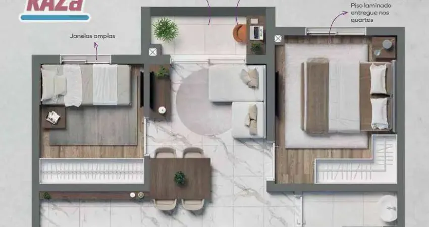 Apartamento com 2 dormitórios à venda, 34 m² por R$ 337.000,00 - Vila Firmiano Pinto - São Paulo/SP