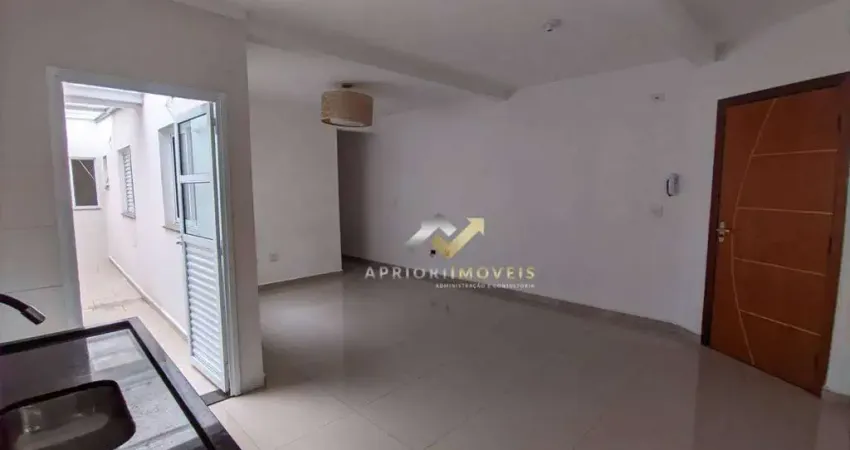 Apartamento com 3 dormitórios para alugar, 70 m² por R$ 2.615,00/mês - Vila Humaitá - Santo André/SP