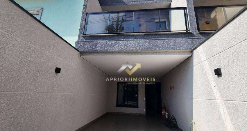 Sobrado com 3 dormitórios à venda, 190 m² por R$ 905.000,00 - Vila Camilópolis - Santo André/SP