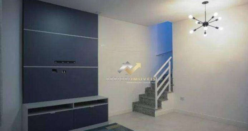 Cobertura com 1 dormitório à venda, 86 m² por R$ 580.000,00 - Vila Alzira - Santo André/SP