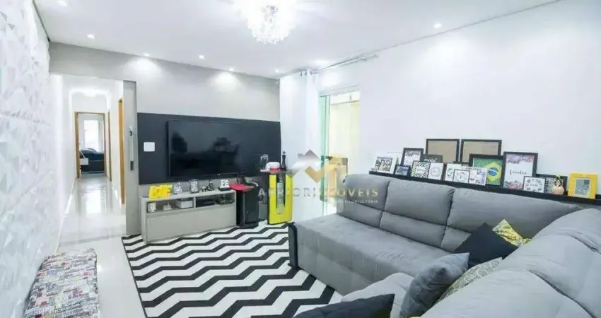 Apartamento com 3 dormitórios à venda, 97 m² por R$ 532.000,00 - Jardim Santo Antônio - Santo André/SP