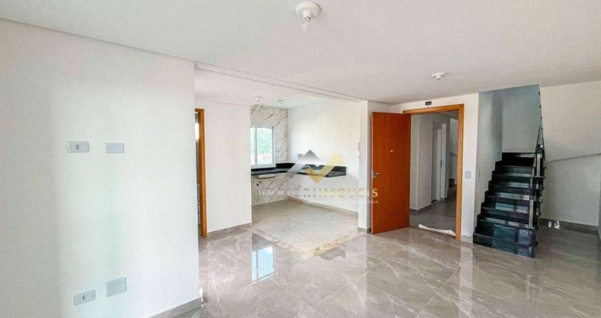 Cobertura com 3 dormitórios à venda, 110 m² por R$ 640.000 - Parque São Vicente - Mauá/SP