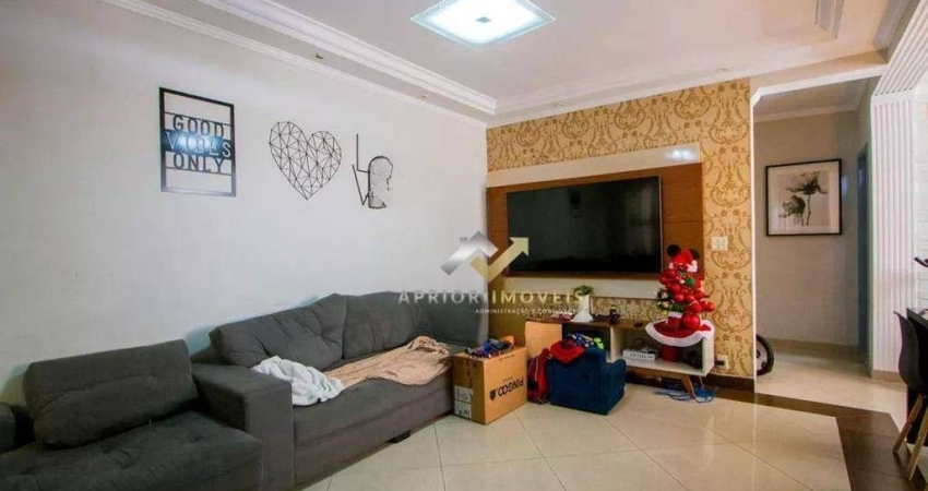 Sobrado com 3 dormitórios à venda, 135 m² por R$ 510.000,00 - Vila Alzira - Santo André/SP