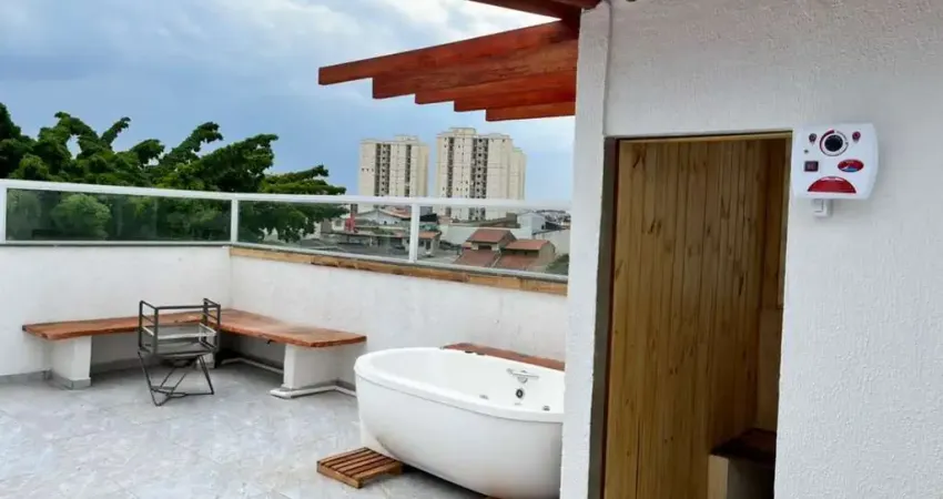 Cobertura, 140 m² - venda por r$ 750.000,00 ou aluguel por r$ 3.777,00/mês - parque jaçatuba - santo andré/sp