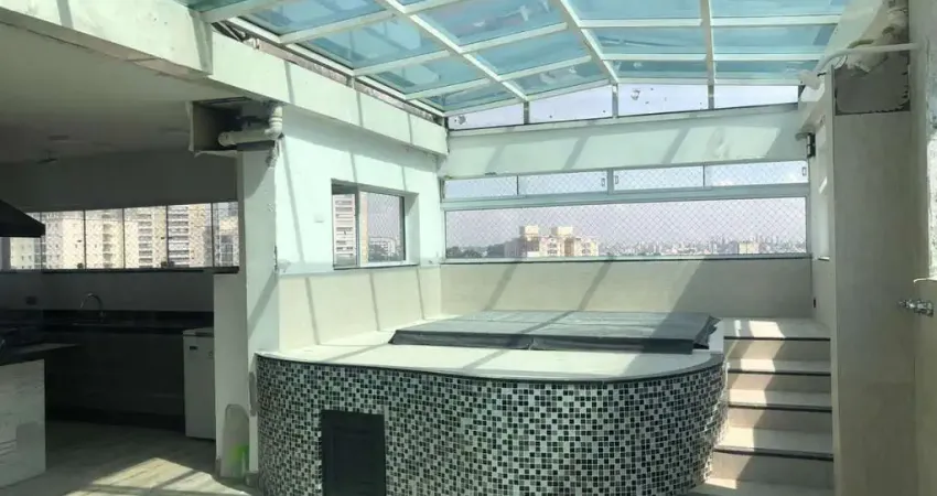 Cobertura para alugar, 198 m² por r$ 9.412,00/mês - campestre - santo andré/sp