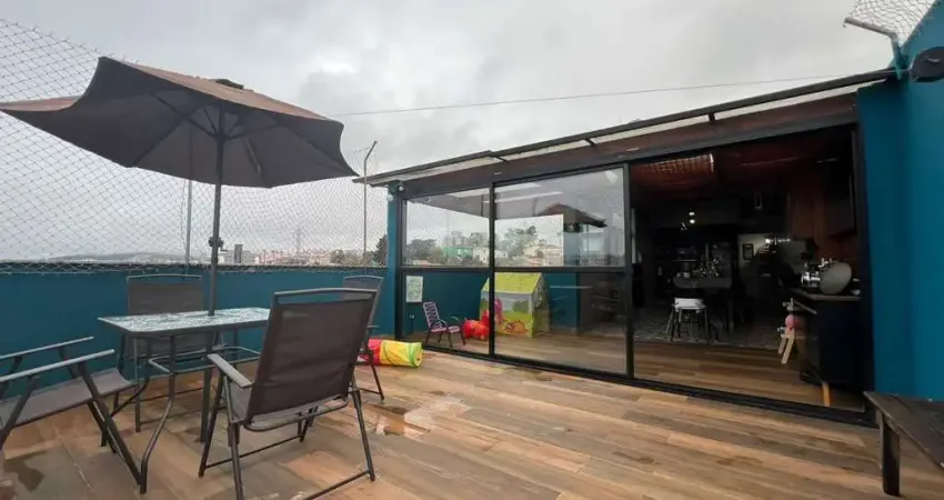 Cobertura com 3 dormitórios à venda, 140 m² por r$ 570.000,00 - vila pires - santo andré/sp