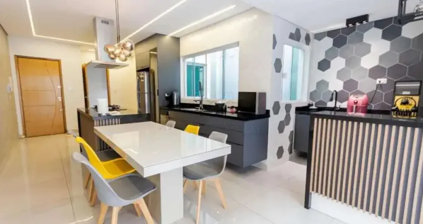 Linda cobertura com 02 quartos com jacuzzi - no bairro campestre santo andré